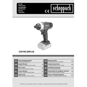 Scheppach CID150-20ProS 5909223900 Impact Wrench manual cover