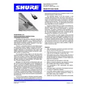 Shure 819 Microphone manual cover