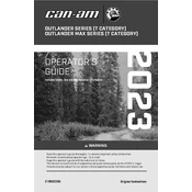 Can-Am Outlander 570 XU Plus 2023 Vehicle manual cover