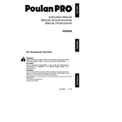 Poulan Pro PB200 Trimmer manual cover