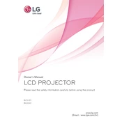 LG BG630 BG630.AUS Projector manual cover