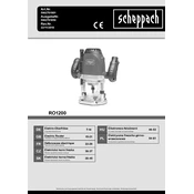 Scheppach RO1200 5902701901 Wood Router manual cover