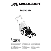 McCulloch M6553D manual cover