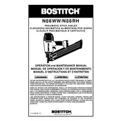 Bostitch N88WW Nailer manual cover