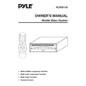 Pyle PLDVD130 CD Player manual cover