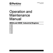 Perkins 400A Engine manual cover