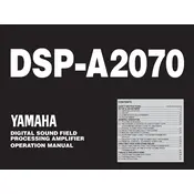 Yamaha DSP-A2070 Amplifier manual cover