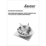 Sauter SCM1390X Cooker manual cover