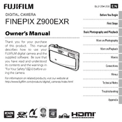 Fujifilm FinePix Z900EXR Camera manual cover