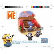 Mega Bloks Mattel Despicable Me Fortress Break-In DKX77 Construction Set manual cover