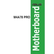 ASUS M4A78 PRO Motherboard manual cover