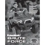 Power Wheels Mattel Kawasaki Brute Force R8126 Toy manual cover