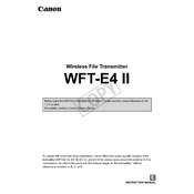 Canon WFT-E4 II manual cover