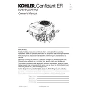 Kohler EZT715 Engine manual cover