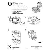 Xerox Phaser 3400 Second Paper Tray Assemble Printer manual cover