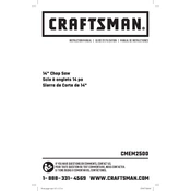 Craftsman CMEM2500 Saw manual cover