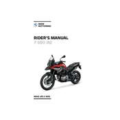 BMW F 850 GS 2022 Motorcycle manual cover