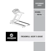 Horizon Fitness PST Pro 2007 Treadmill manual cover