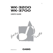 Casio WK3200 Keyboard manual cover