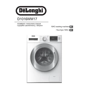 DeLonghi D1016WM17 manual cover