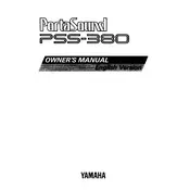 Yamaha PSS-380 Keyboard manual cover