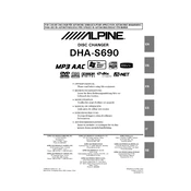 Alpine DHA-S690 manual cover