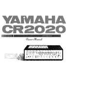 Yamaha CR2020 Receiver manual cover