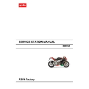 Aprilia RSV4 Factory 2010 Motorcycle manual cover