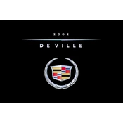 Cadillac DeVille 2002 manual cover