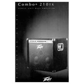 Peavey Combo 210TX Amplifier manual cover