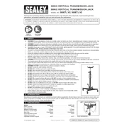 Sealey 300ETJ.V2 Transmission Jack manual cover