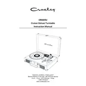 Crosley CR8005U Cruiser Deluxe Turntable manual cover