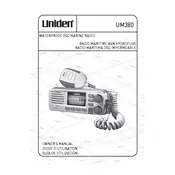 Uniden UM380 Radio manual cover