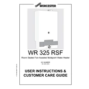 Worcester W325 RSF 2003 Heater manual cover