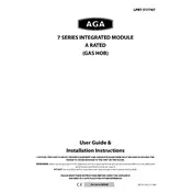 AGA 7 Series Integrated Module Gas Hob Cooker manual cover