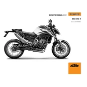 KTM Duke 890 R 2021 Motorcycle manual cover