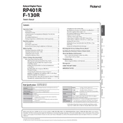 Roland F-130R manual cover