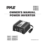 Pyle PINV1 Power Inverter manual cover