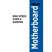 ASUS ROG STRIX X399-E GAMING Motherboard manual cover