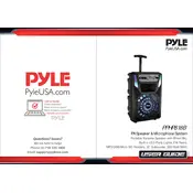 Pyle PPHP818B Speaker manual cover