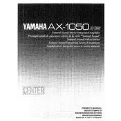 Yamaha AX-1050 Amplifier manual cover