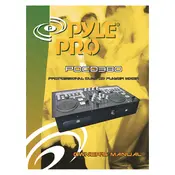 Pyle PDCD380 Mixer manual cover