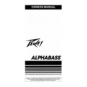 Peavey Alphabass Mixer manual cover