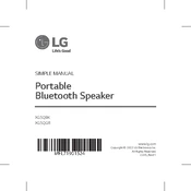 LG XG5QBK XG5QBK.DUSALLK Speaker manual cover