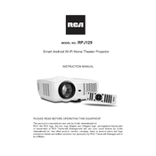 RCA RPJM129 Projector manual cover