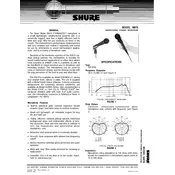 Shure SM78 Microphone manual cover