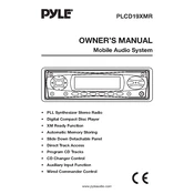 Pyle PLCD19XMR CD Player manual cover