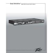 Peavey Dual DeltaFex Processor manual cover