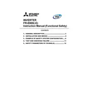 Mitsubishi FR-E800-E Inverter manual cover