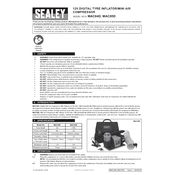 Sealey MAC04D Inflator manual cover